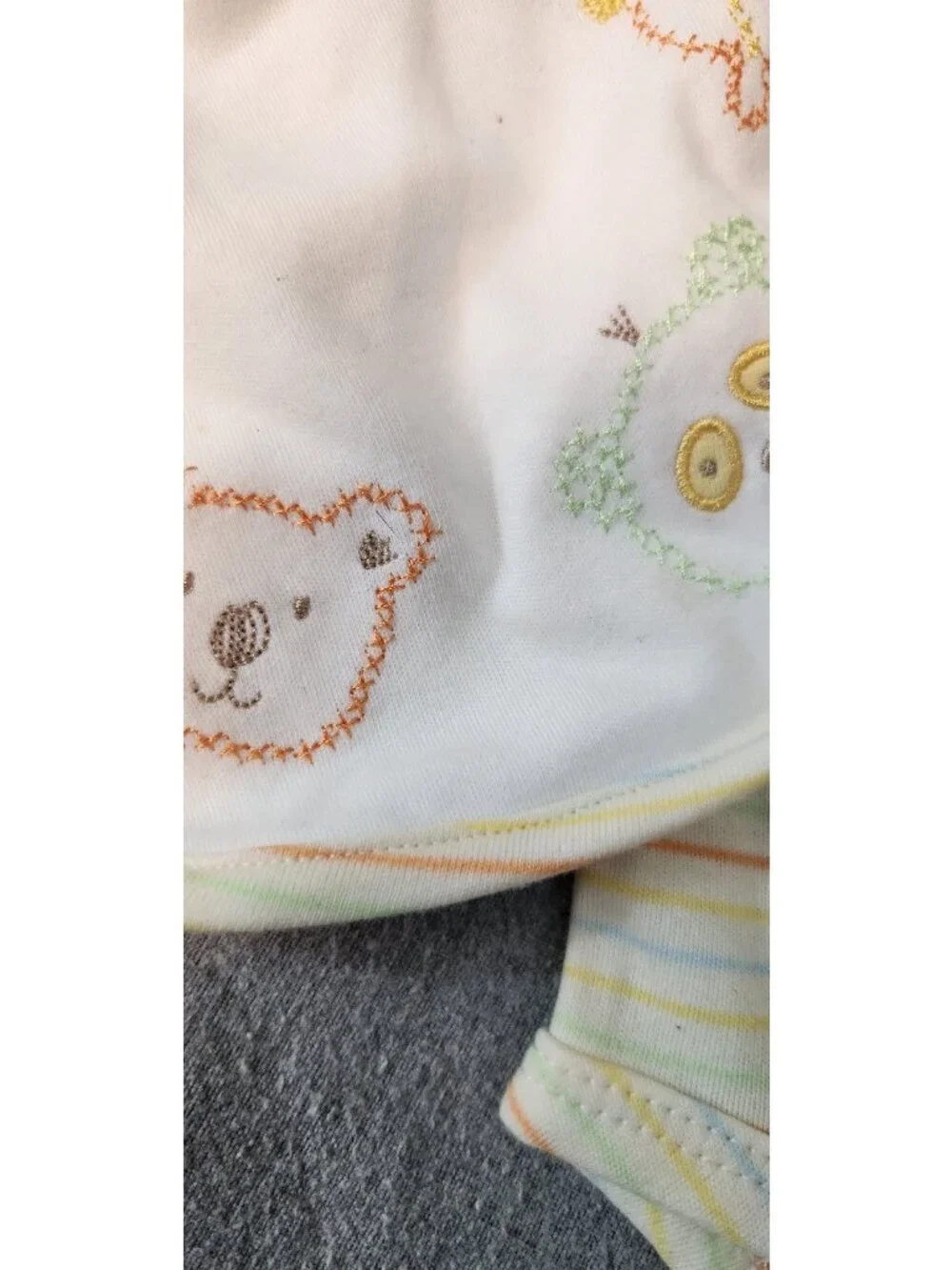 Talbots Kids 9M 3 PC Set Long Sleeve Snap Back Baby Bib Blanket One Piece NEW